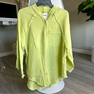Aerie Gauzy Button Down Shirt